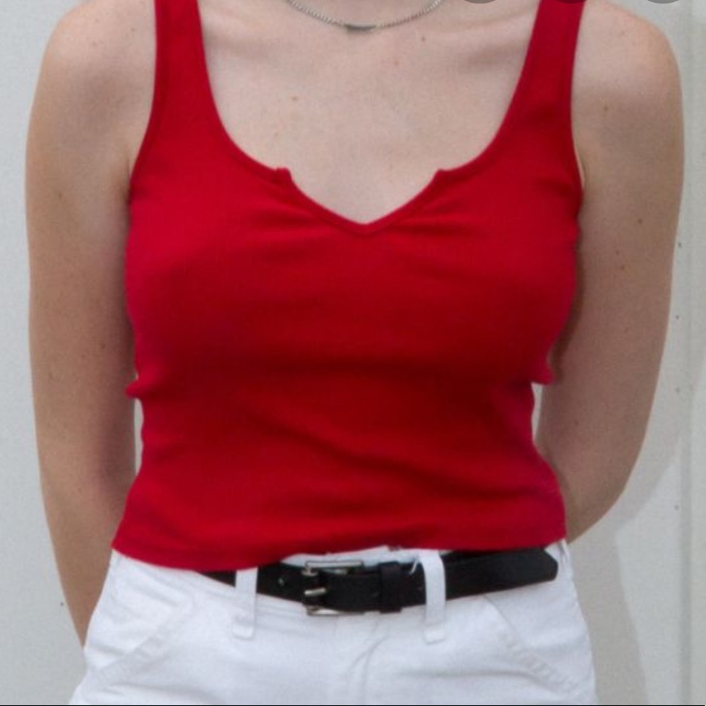 Brandy Melville red tank top